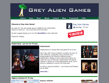 Tablet Screenshot of greyaliengames.com